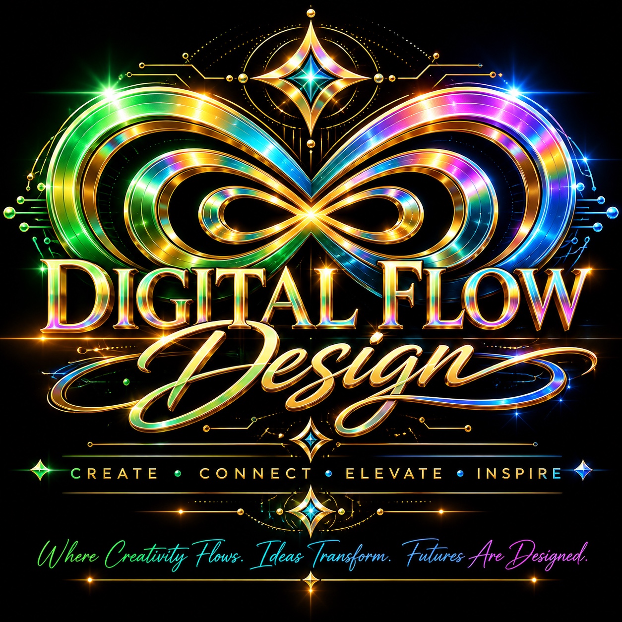 Digital Flow Design — Dream, Create, Automate, Elevate, Inspire. Where Creativity Flows. Ideas Transform. Futures Are Designed.